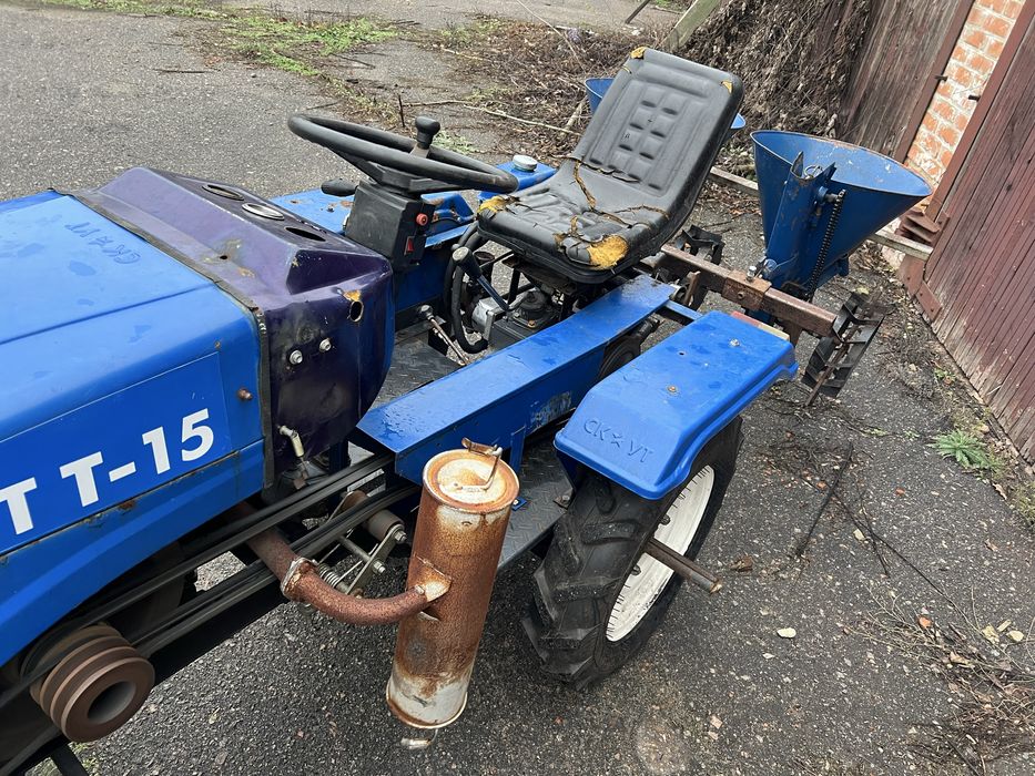 Мінітрактор Скаут Т-15 з навісним плуг саджалка копалка фреза мототрак
