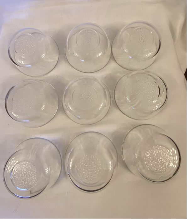 9 Taças em Vidro Transparentes – Sobremesas | Molhos | Snacks