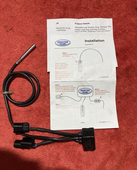 Triumph t120 t100 booster plug