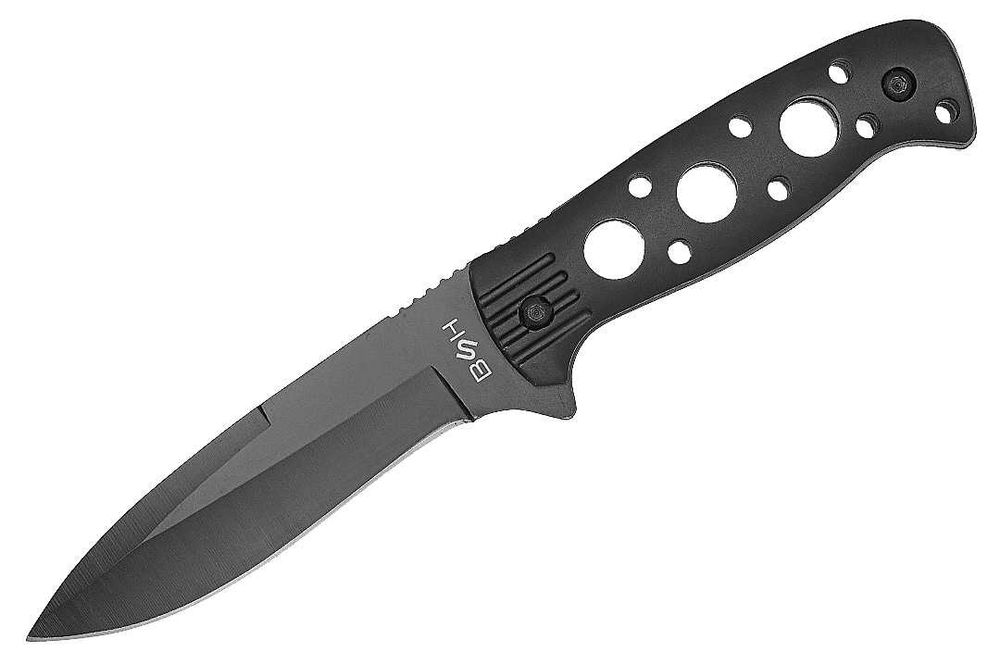 NOWY ⇒ Czarny nóż taktyczny full-tang survivalowy N-307b gerber ka-bar