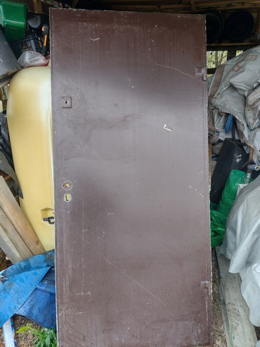 Drzwi zewnętrzne metalowe z ościeżnica SOLIDNE OKAZJA!!