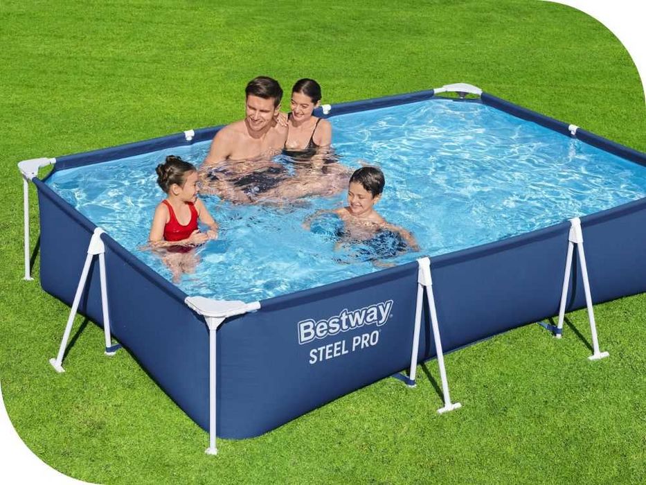 Каркасный прямоугольный бассейн Bestway 56401 56403 56404 56405 56411