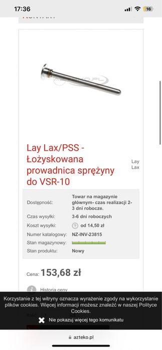Laylax prowadnica sprężyny vsr-10