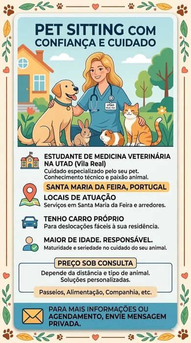Petsitting Santa Maria da Feira