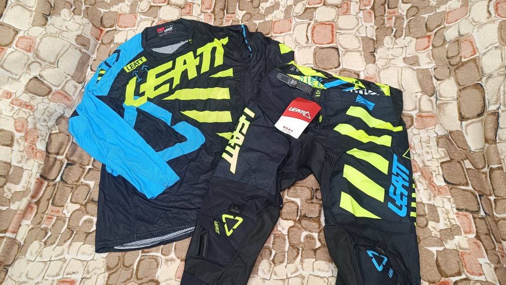 Мото костюм Leatt джерсі штани ендуро крос fox леат форма