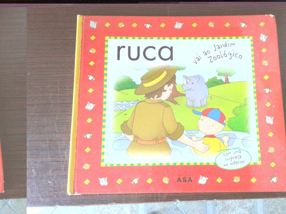 Livros da coleção surpresa do Ruca