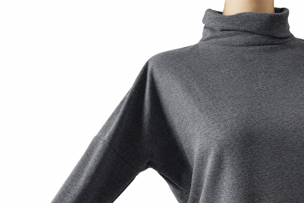 Szara sukienka o fasonie midi, rozmiar 36, oversize
