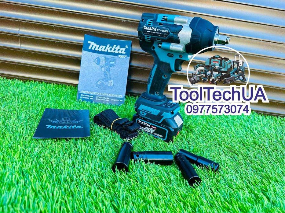 Безщітковий Ударний Акумуляторний Makita DTW850 BL З регулятором 36В