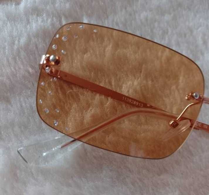 ASOS/ Bogato zdobione okulary przeciwsłoneczne z Londynu, NOWE