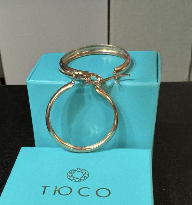 Серьги позолоченные