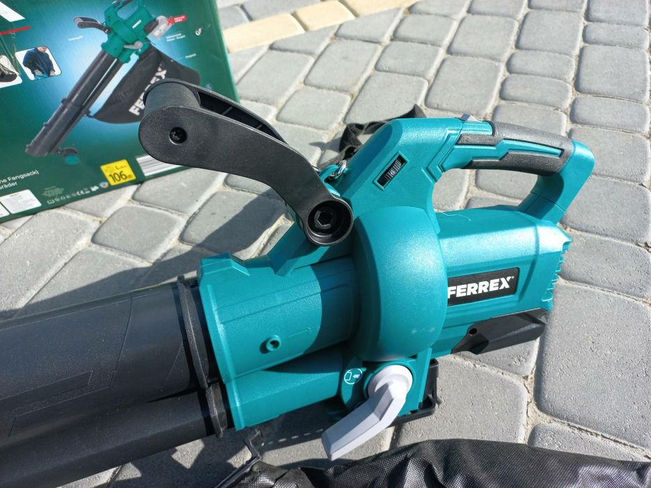 Потужна аккумуляторна дуйка ferrex 40v садовий пилосос дуйка