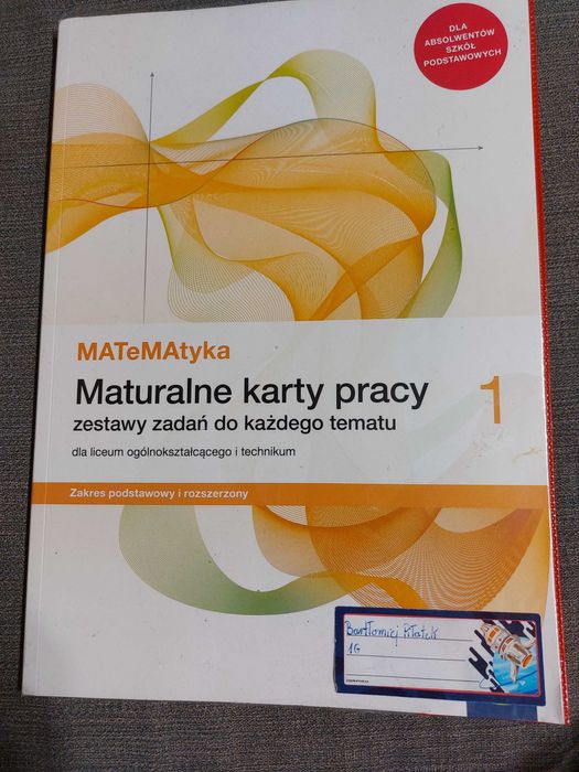Maturalne karty pracy Matematyka klasa 1 zakres rozszerzony