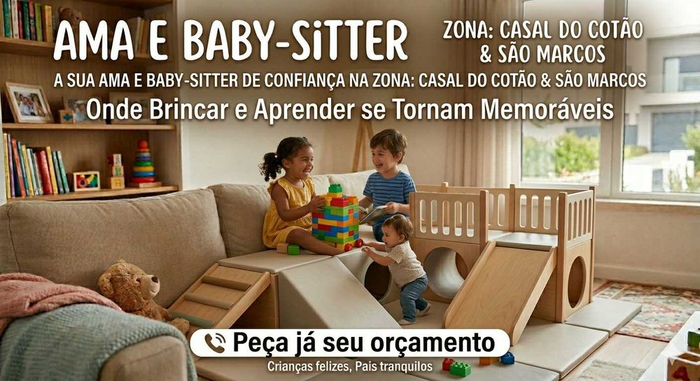 Ama e baby-sitter São marcos e casal do cotão