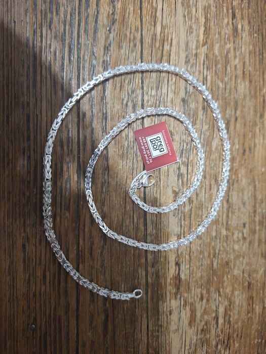 Klasyczny srebrny łańcuch KRÓLEWSKI 37,0g 60cm