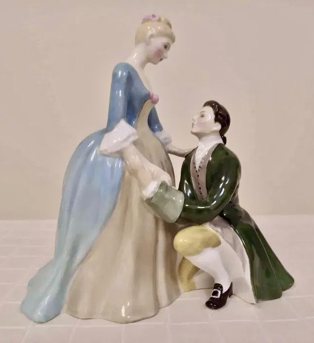 *Royal Doulton Kolekcjonerska Figurka Porcelana Angielska Lalka Para