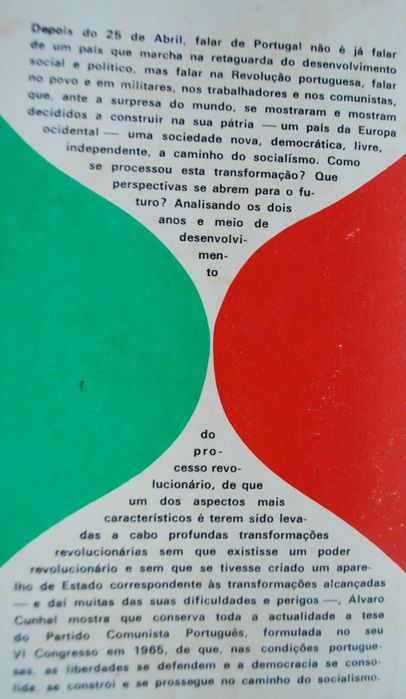 A Revolução Portuguesa O Passado e O Futuro de Álvaro Cunhal