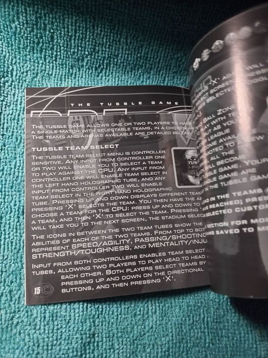 Ps1 DBZ Dead Ball Zone psx psone Książeczka Manual Angielski
