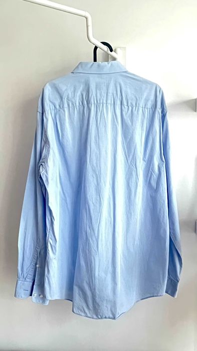 Błękitna koszula premium XL 42 - 100% bawełna Montego klasyczna