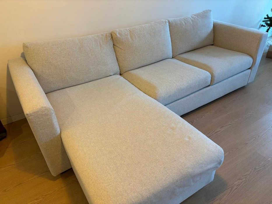 Sofá VIMLE IKEA 3 lugares, c/chaise longue/Gunnared bege
