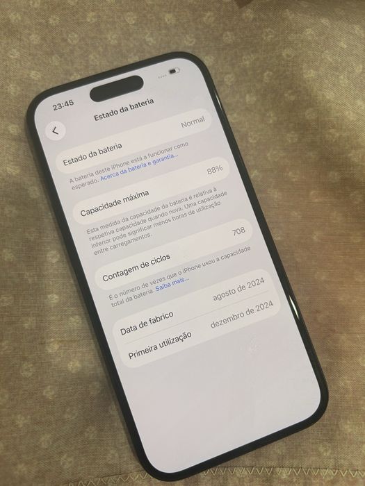 Iphone 15 preto 128gb como novo