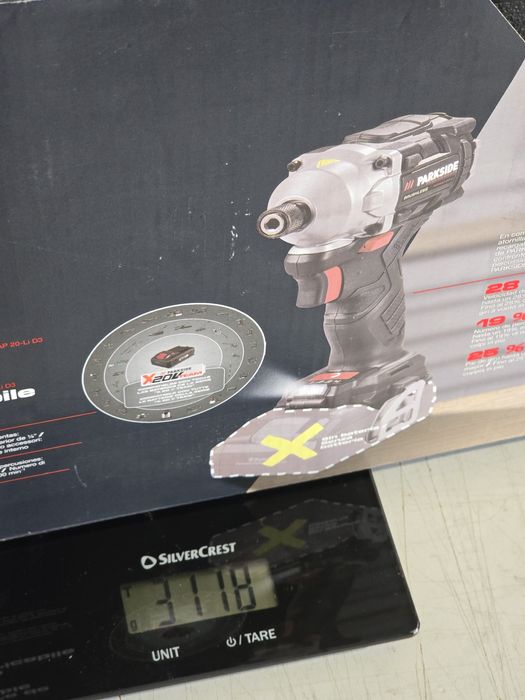 Aparafusadora impacto 20v parkside bits