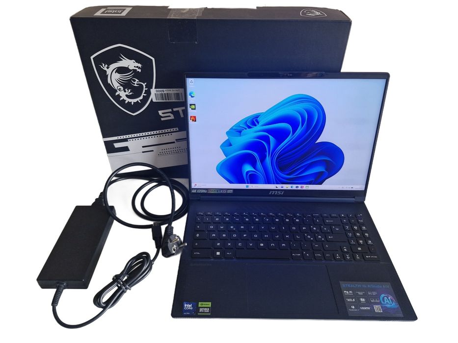 Msi Stealth 16 Ai Studio A1Vhg-038It 16" Uhd+ Miniled 120Hz, Intel Core Ultra 9 185H 32Gb Ram Ddr5 Rtx 4080 12Gb 1Tb Laptop Gaming