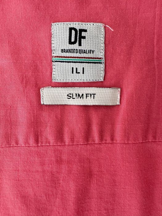 Мужская котоновая рубашка DeFacto Slim Fit Чоловіча бавовняна сорочка