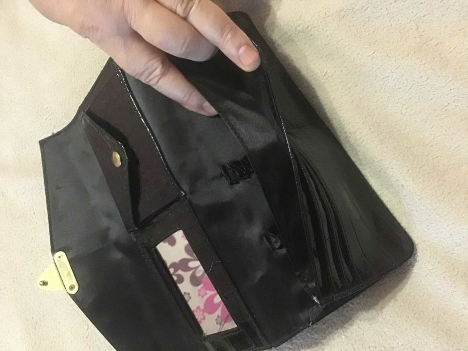 Кошелек  клатч черный