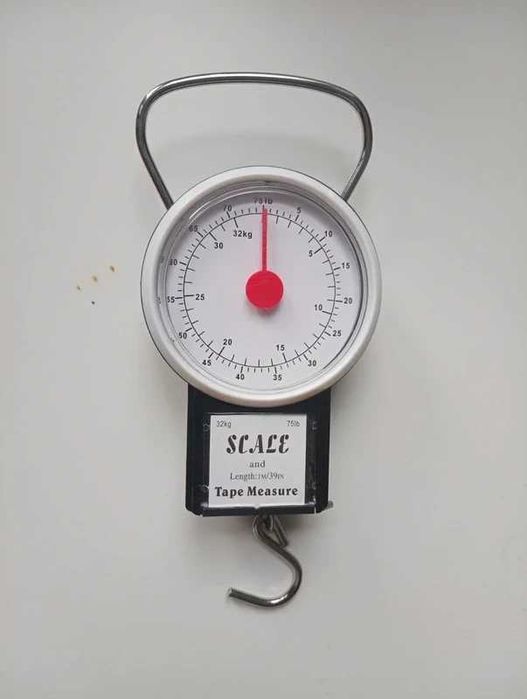 Waga bagażowa na ryby okrągła 32kg wisząca nowa