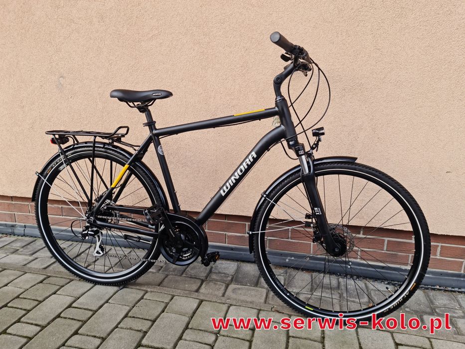 Rower męski trekkingowy WINORA koła 28 SHIMANO ACERA aluminium rabat