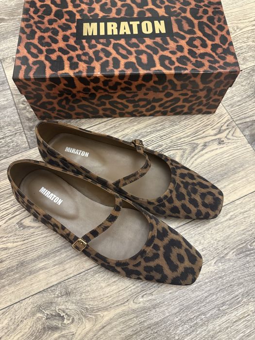 Туфлі балетки меріджейн Miraton 38 леопард