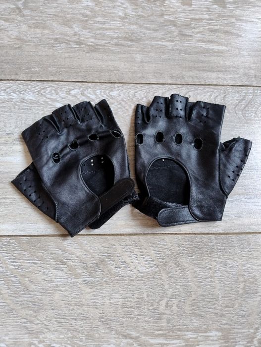 Перчатки без пальців шкіряні чоловічі