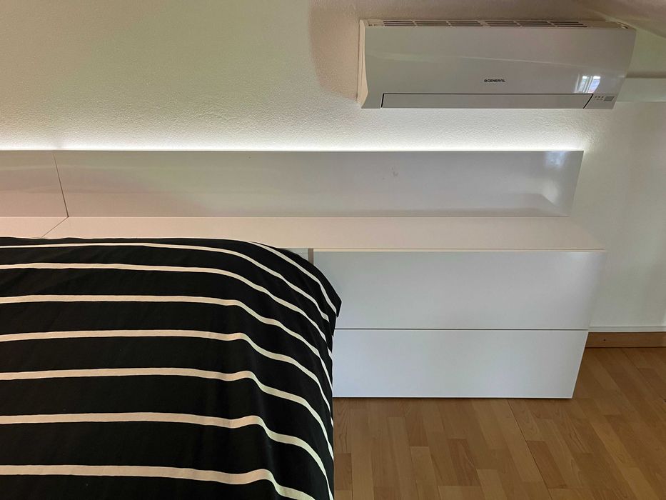 2x Cabeceira Termolaminado Branco