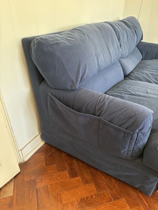 Sofa azul bom estado