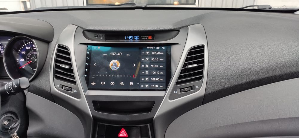 Магнитола Hyundai Elantra, QLED, 4G, процессор 8 ядер + CarPlay 4GB.