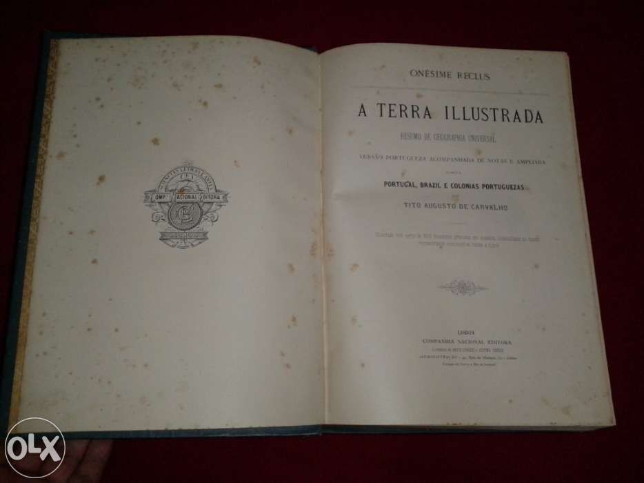 Livro Antigo A Terra Illustrada Companhia Nacional Editora