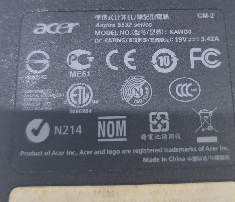 Portatil Acer para arranjo pu Peças