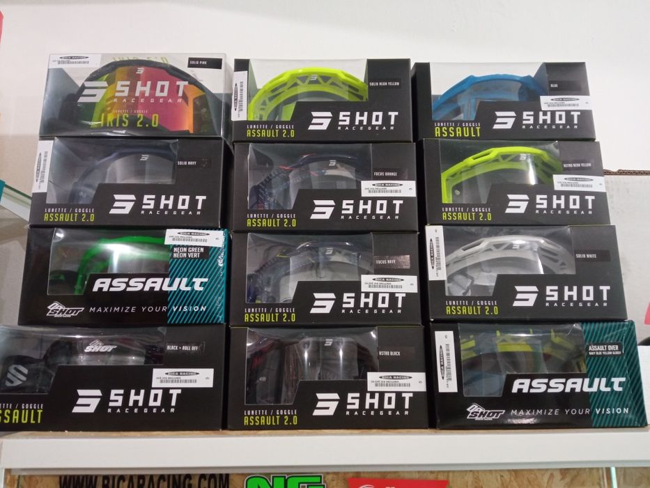 Oculos SHOT FMF 100% motocross enduro lente transparente ou espelhada