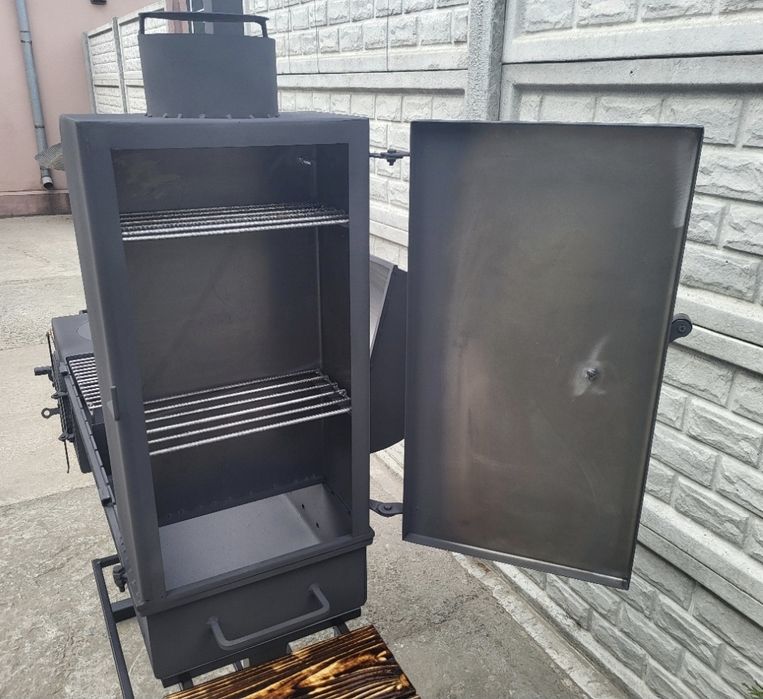 Ідеальний Подарунок! 4мм! Посилений! Мангал с Коптильней и печкой