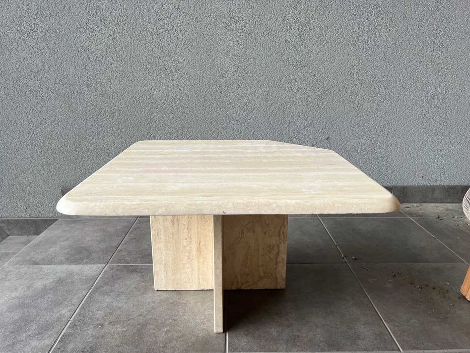 Stolik kawowy kamienny - trawertyn