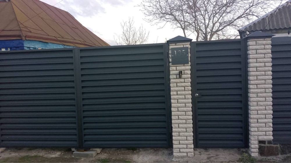 Металочерепиця, металопрофіль, профнастил, штахети, планки, саморізи