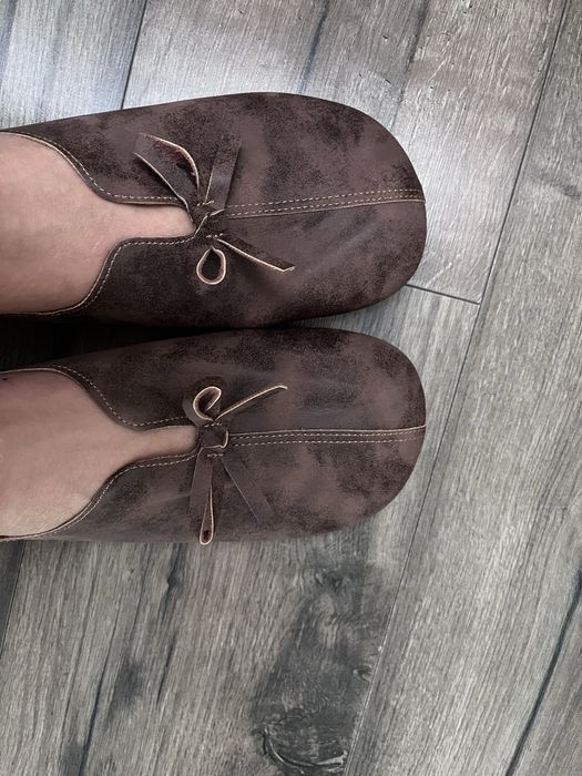 Mary Jane szerokie okrągłe noski mokasyny r.41 wkl.26,5cm barefoot