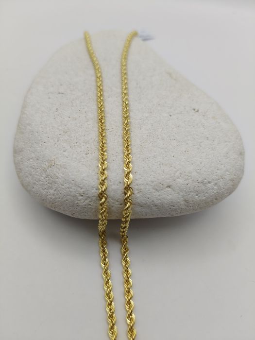 Złoty Łańcuszek Kordel 50cm Pr.585 Nowy Zapraszamy