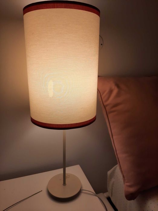 Selling 3 pink and white table lamps