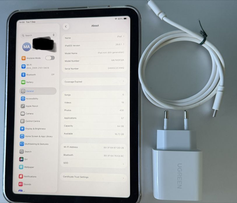VENDO iPad mini (6th generation) 64 GB, 8.3”