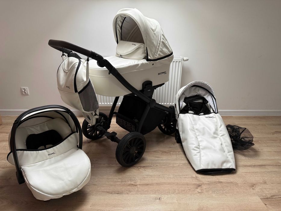 Wózek 3w1 Gondola, Spacerówka, Fotelik samochodwy Verdi Sonic