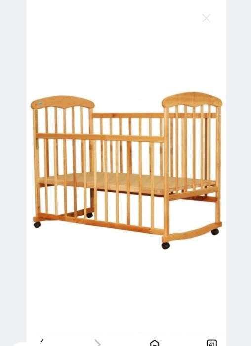 Кроватка дитяча дерев'яна