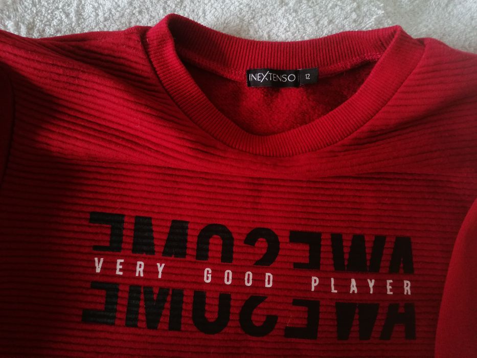 Bluza ciemnoczerwona INEXTENSO na 10 - 12 lat