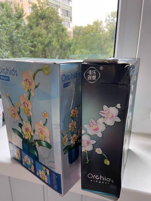 Знижка!Конструктор орхідея 600+ деталей