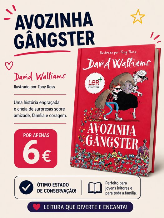 LIVRO SEMI NOVO - Avozinha Gângster
